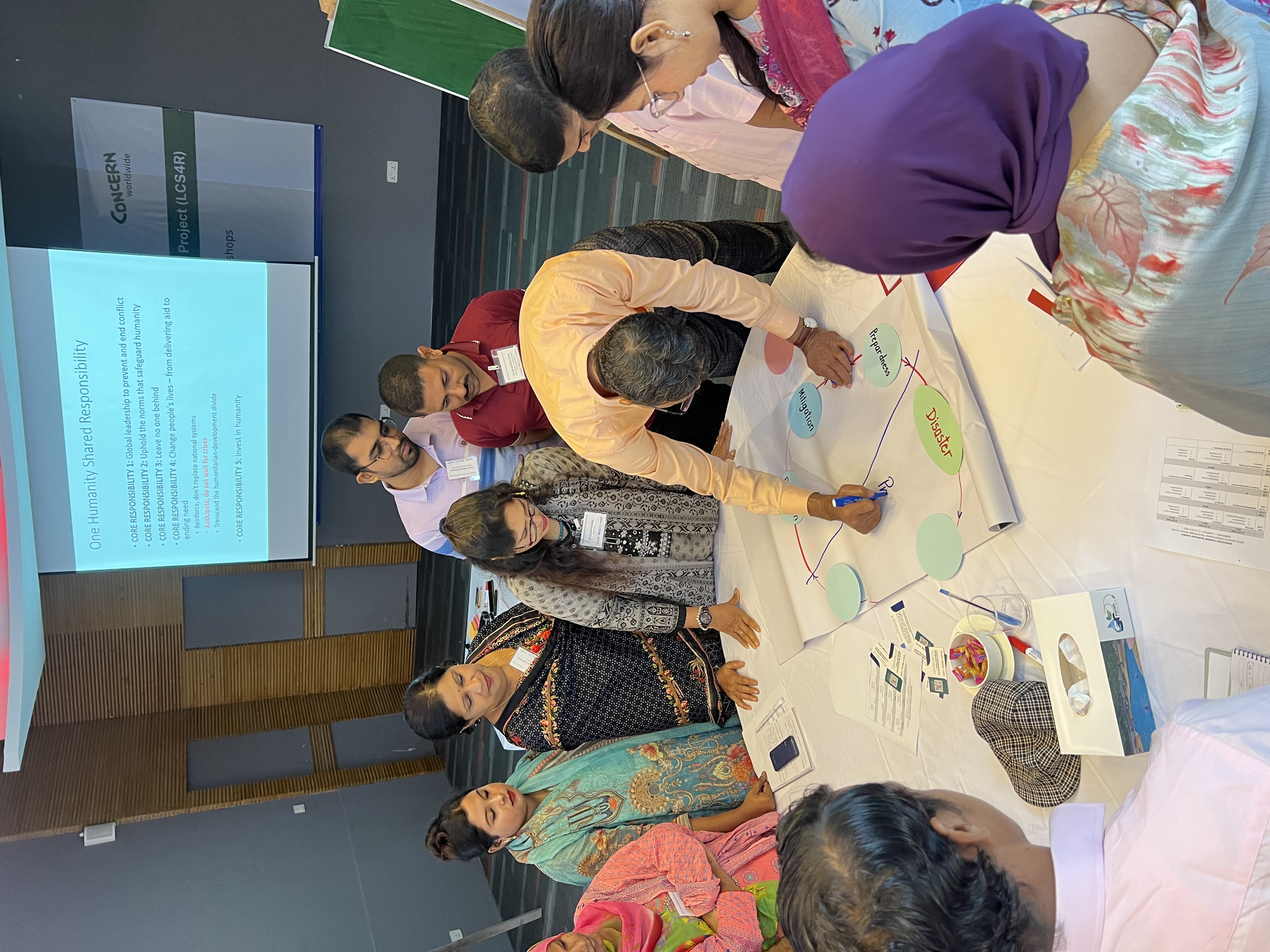 Md Iqbal Hossain, the Humanitarian Programme Advisor for Concern, Bangladesh, facilitating the Anticipatory Action training stream In Gazipur.