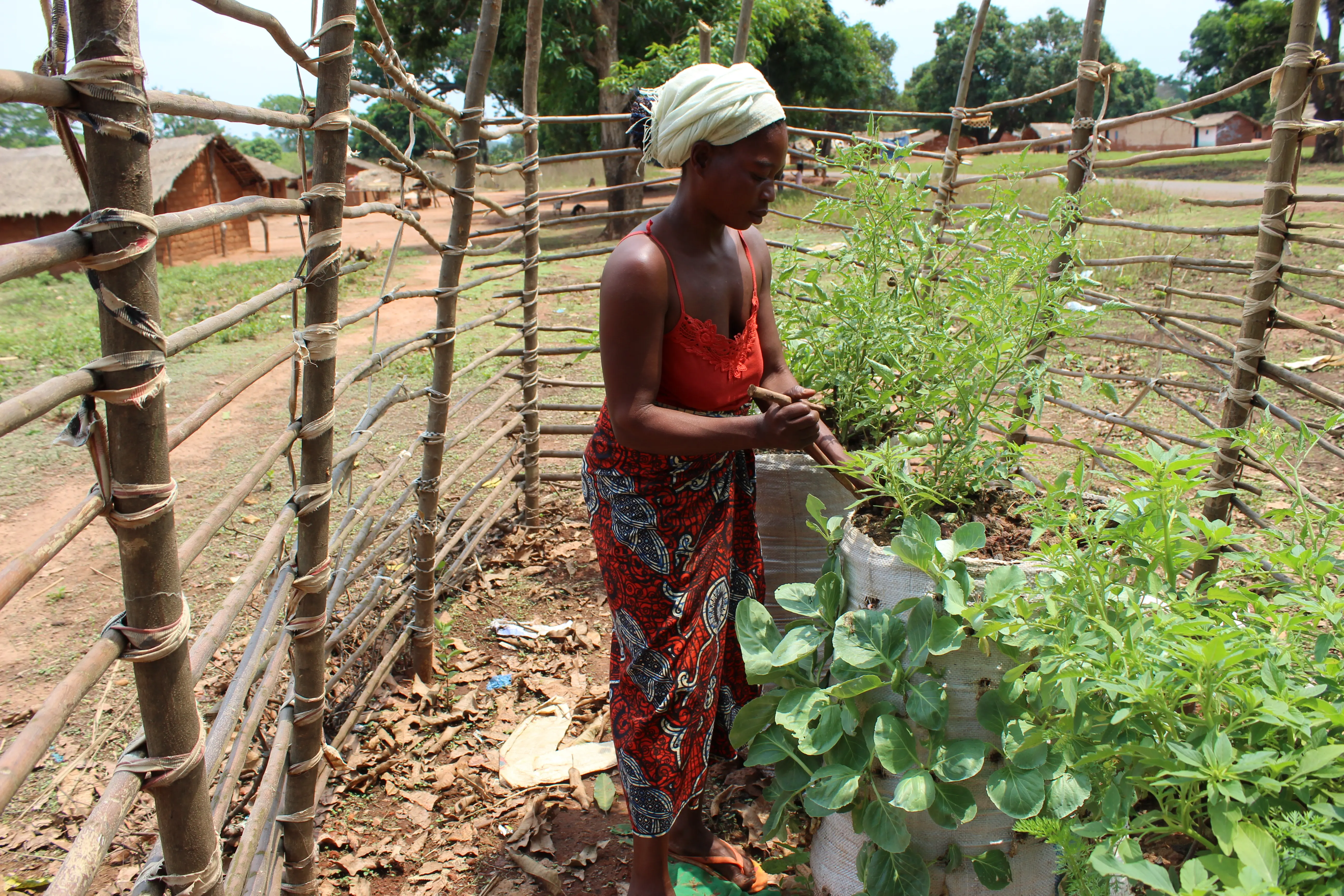 Woman gardening