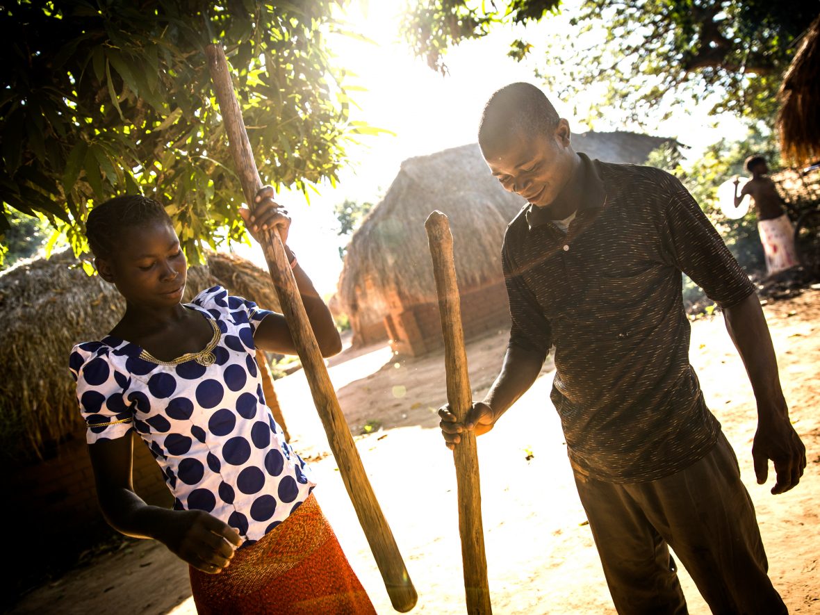 George (pictured with his wife Natalie) participated in gender equality training supported by Concern as part of our Graduation program in the DRC, a patriarchal society in which male leadership is traditional and expected. The country is infamously harsh for women.