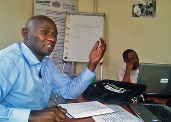 Abraham Asha at Concern Ethiopia in 2016.