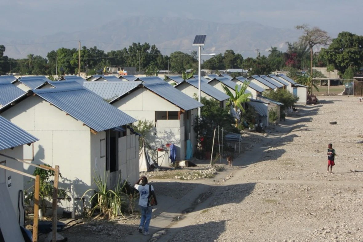 A row of shelters.