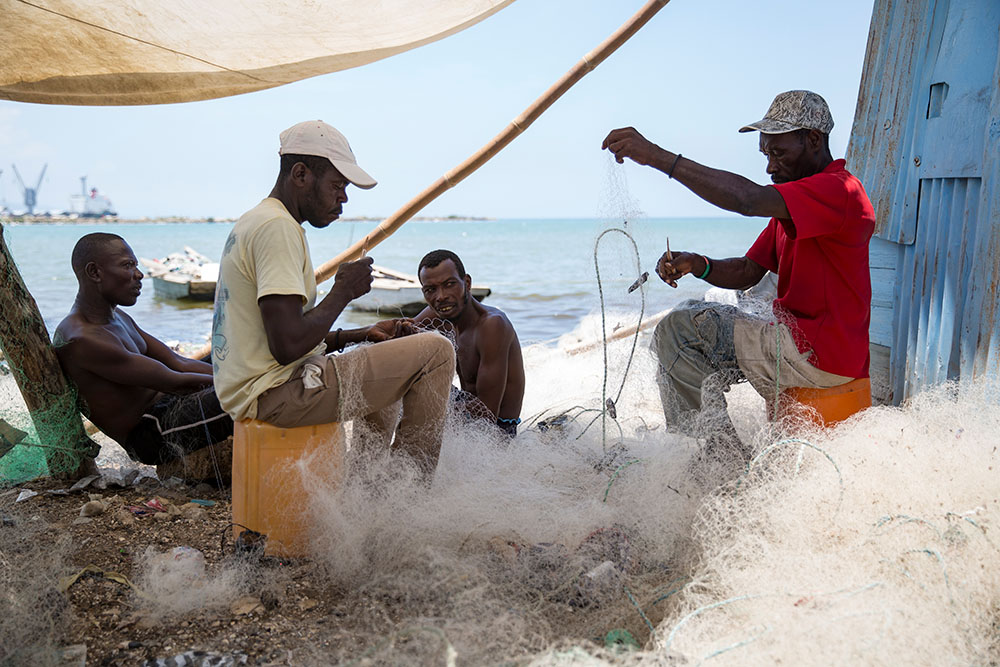 destroyed houses in haiti