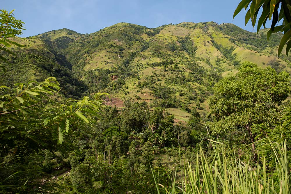 Hillside in rural Haiti