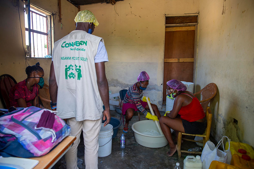 Soap making in haiti