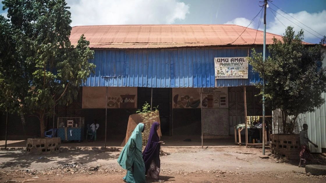 A street scene in Baidoa, Somalia