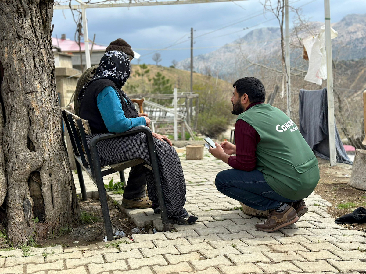 Concern continues to provide assistance, distributing latrines and NFI, to vulnerable people affected by the devastating earthquake in Malatya region. (Photo: Concern Worldwide)