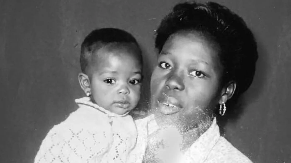 Aline Joyce Berabose as a baby with her mother Marie-Ange Beriman. (Photo courtesy of the family)