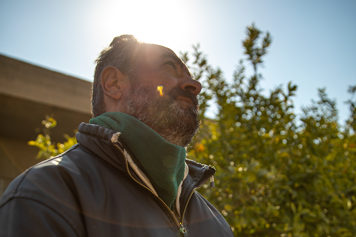 Talal* a livelihoods participant with Concern in Tabqa, Syria. (Photo: Gavin Douglas/Concern Worldwide)