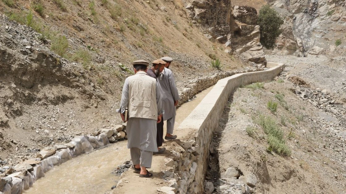 A constructed canal as part of the Irish Aid-funded Chronic Humanitarian Crisis project in Afghanistan, in an area that is prone to floods. (Photo: Concern Worldwide)