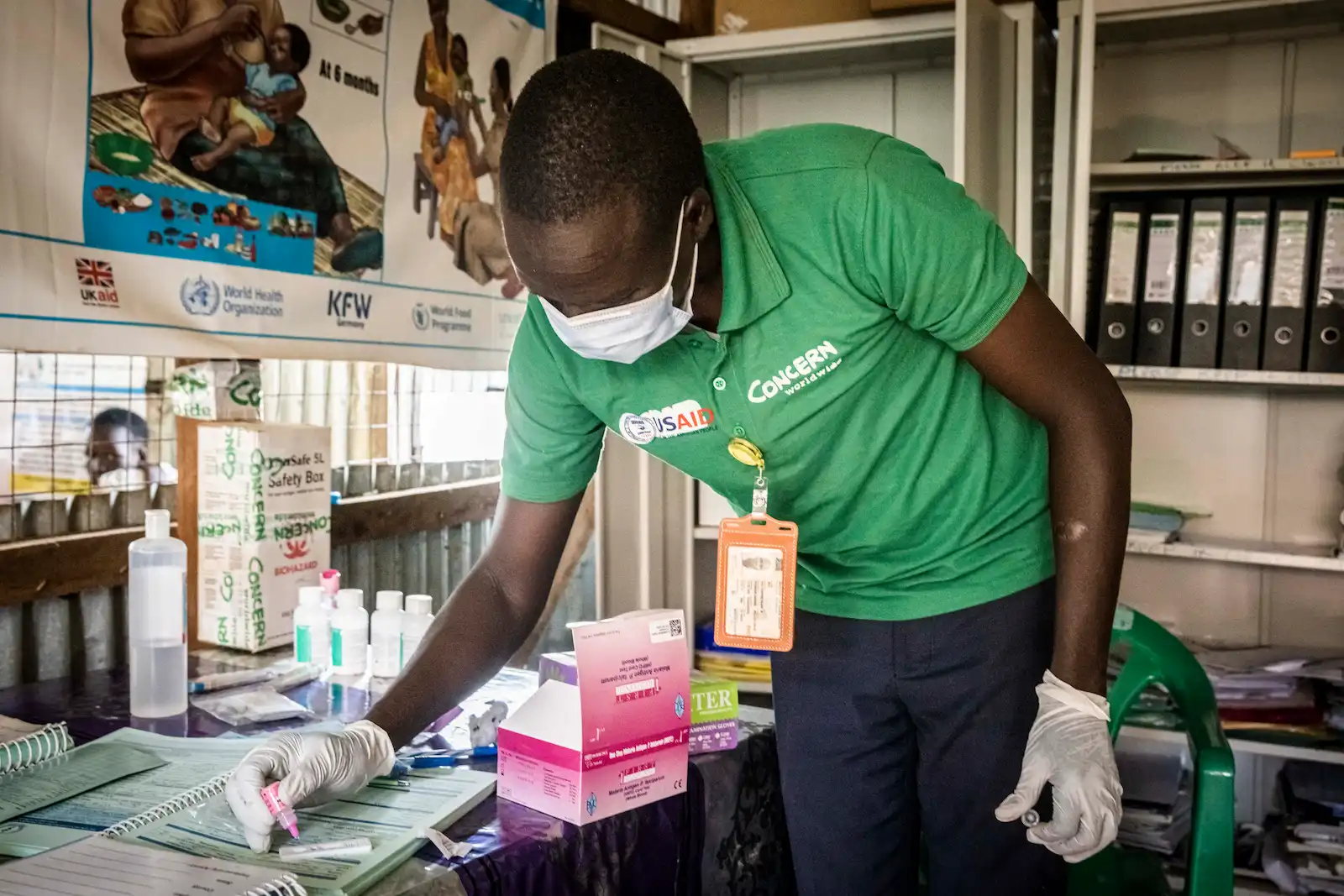 Concern health worker in CAR