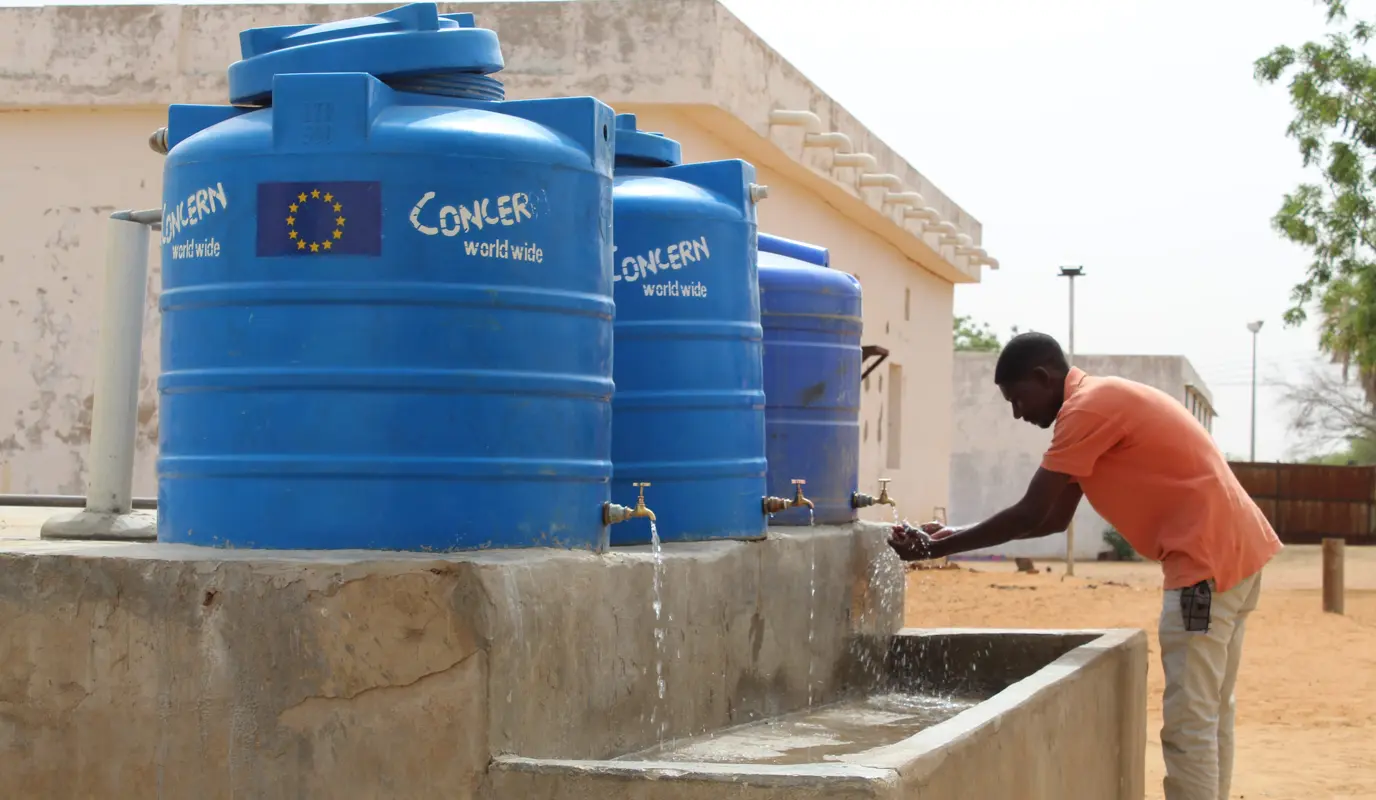 With ECHO funding Concern improved the washing facilities at Muglad hospital in West Kordofan, Sudan.