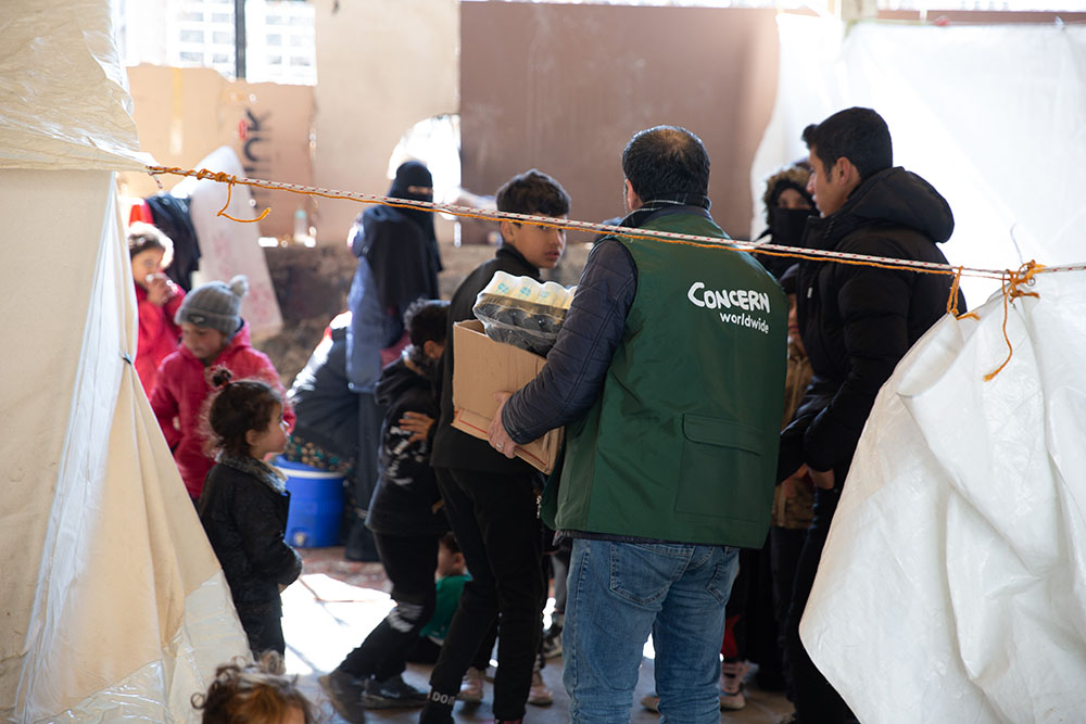 Delivering supplies in post earthquake Turkey