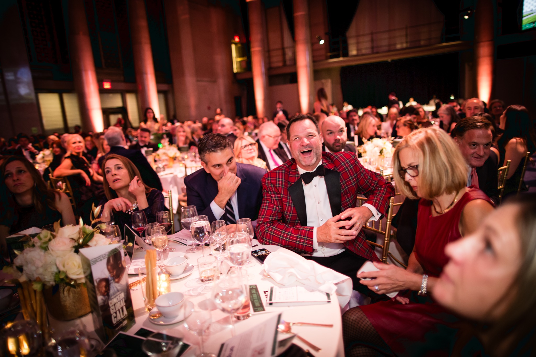 attendees of Concern global gala sitting at table