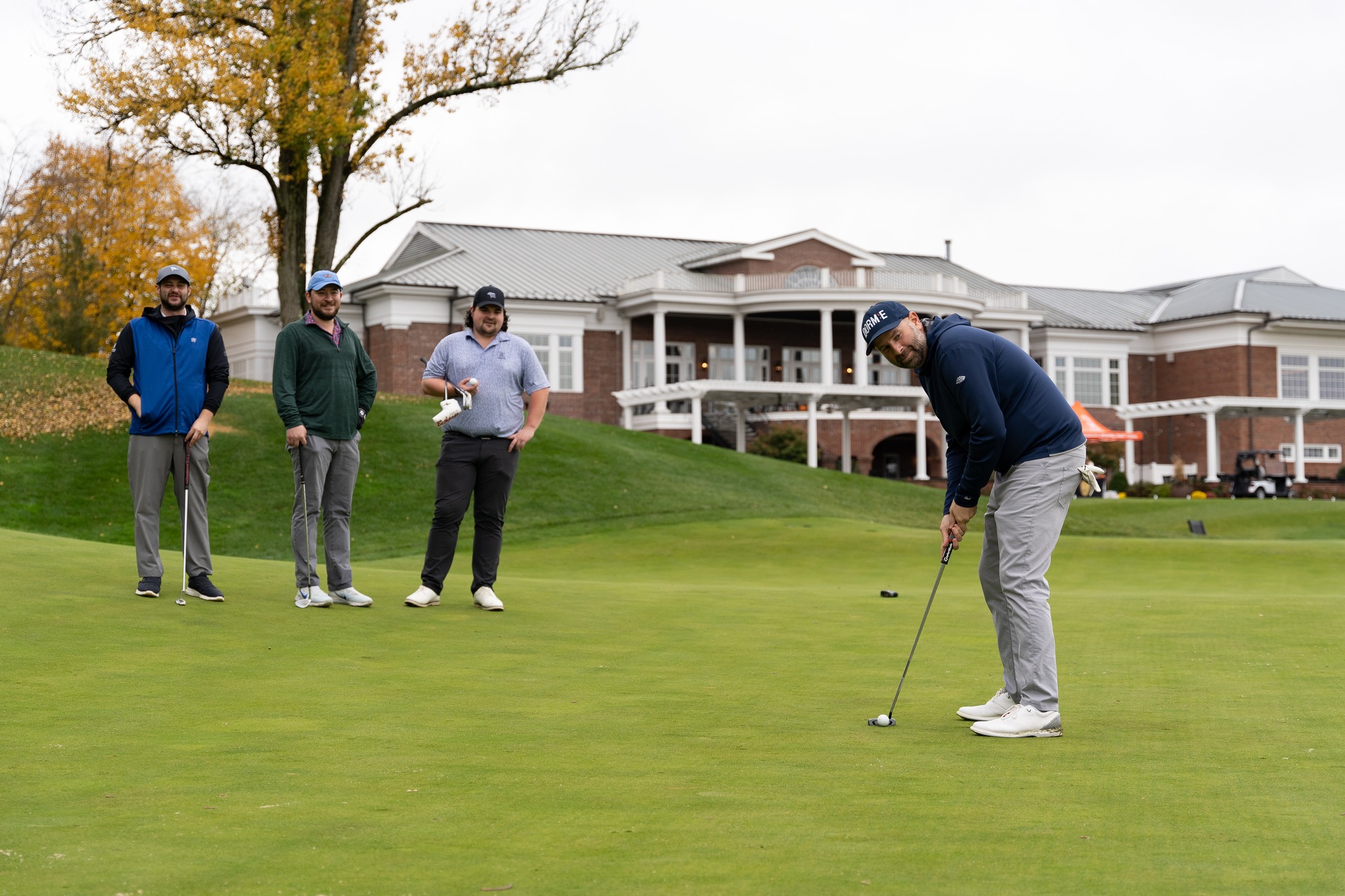 man golfing