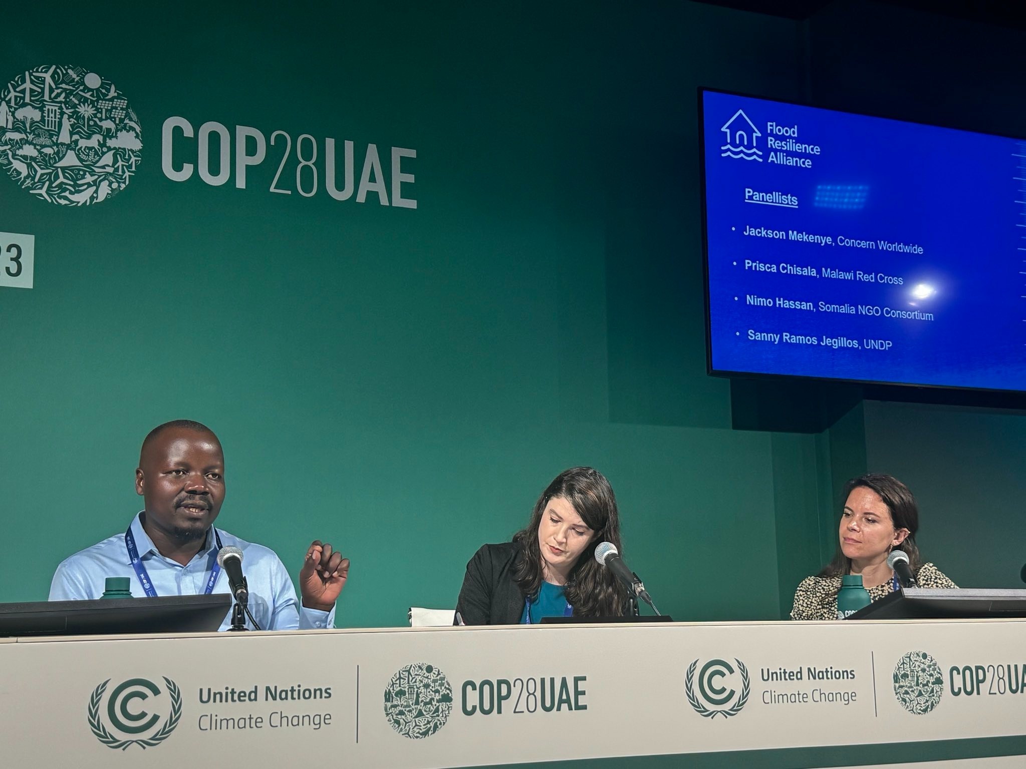 Concern staff member at COP28 in Dubai