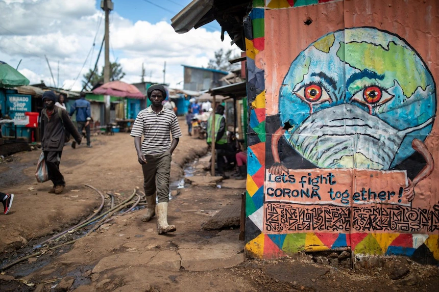 Kibera slum in Nairobi