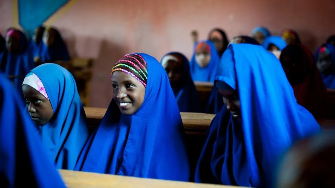 A girls' school in Mogadishu, Somalia