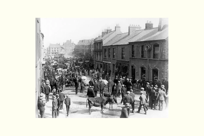 Electrification of the town of Strabane in Northern Ireland